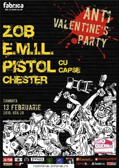the afisu' party: zob, e.m.i.l., pistol cu capse si chester