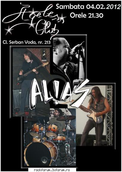 Concert AL!AS - Sambata,4 februarie,orele 22 00-intrarea libera - Evenimente/Party-uri/Concerte